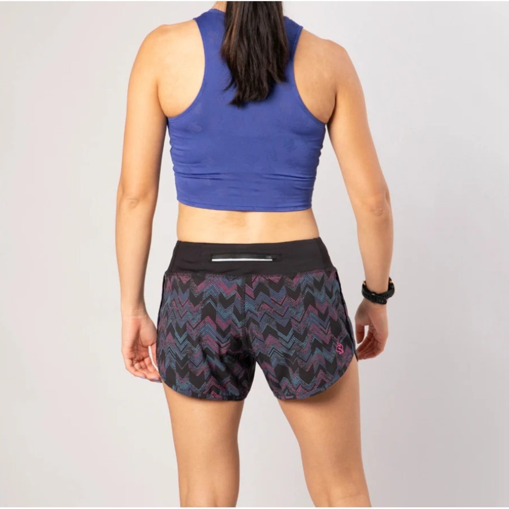 Rabbit Womens Hopper‎ 4" Short Low Rise Lightweight Pull On Ultramarine Size MD - Picture 2 of 6